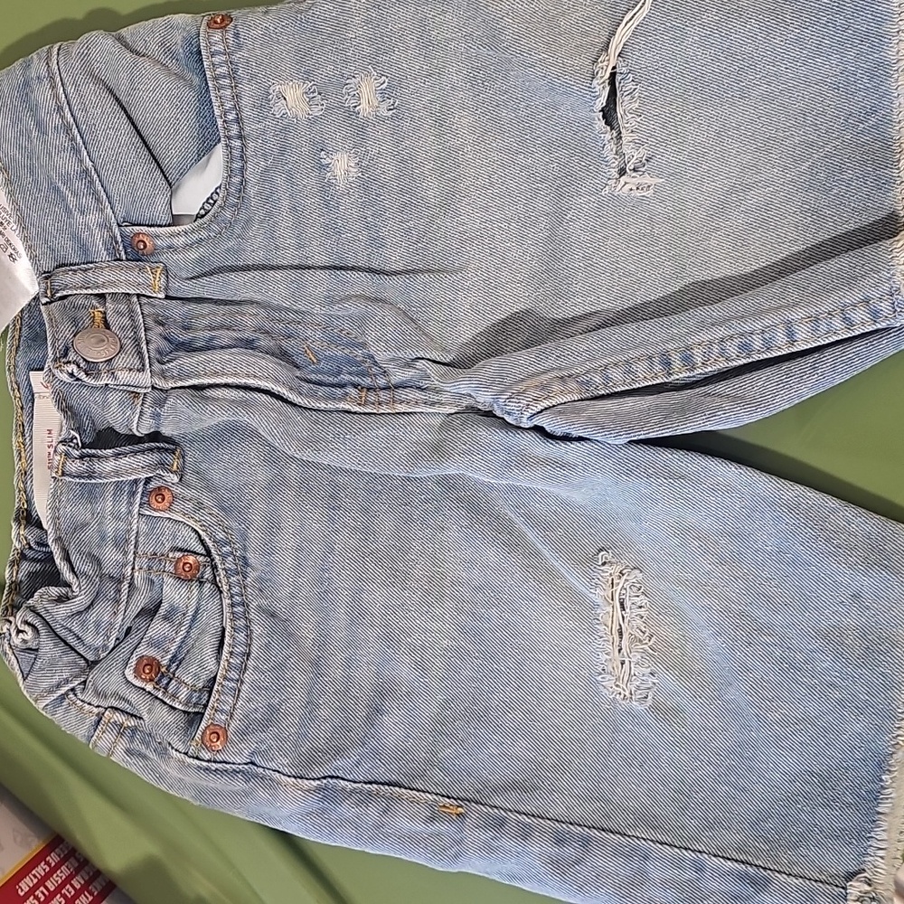 Levi's Blue Distressed Jeans